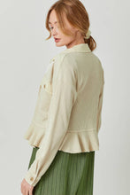 Load image into Gallery viewer, 60467 Washed Waffle Knit Jacket: Small / Light Rose
