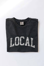 Load image into Gallery viewer, LOCAL Mineral Washed Graphic Top: STORM / S
