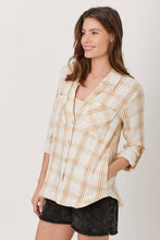 Load image into Gallery viewer, 60514 Double Gauze Flat Shirt: Medium / Grey/Ivory
