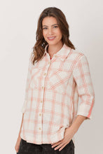 Load image into Gallery viewer, 60514 Double Gauze Flat Shirt: Medium / Grey/Ivory
