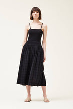 Load image into Gallery viewer, 60941 - KNIT MIXED MAXI DRESS: Black / LARGE / Contemporary
