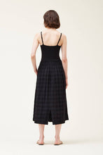 Load image into Gallery viewer, 60941 - KNIT MIXED MAXI DRESS: Black / SMALL / Contemporary
