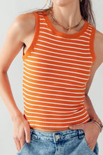 Load image into Gallery viewer, Runaway Paris- JADE STRIPE RIB TANK TOP
