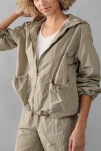 Load image into Gallery viewer, Urban Daizy- ADJUSTABLE DRAW STRING HOODIE JACKET: OLIVE
