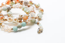 Load image into Gallery viewer, Bracelet Stretch(3)Amazonite Beads with Glass Beads
