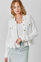 Load image into Gallery viewer, 60467 Washed Waffle Knit Jacket: Large / Light Rose
