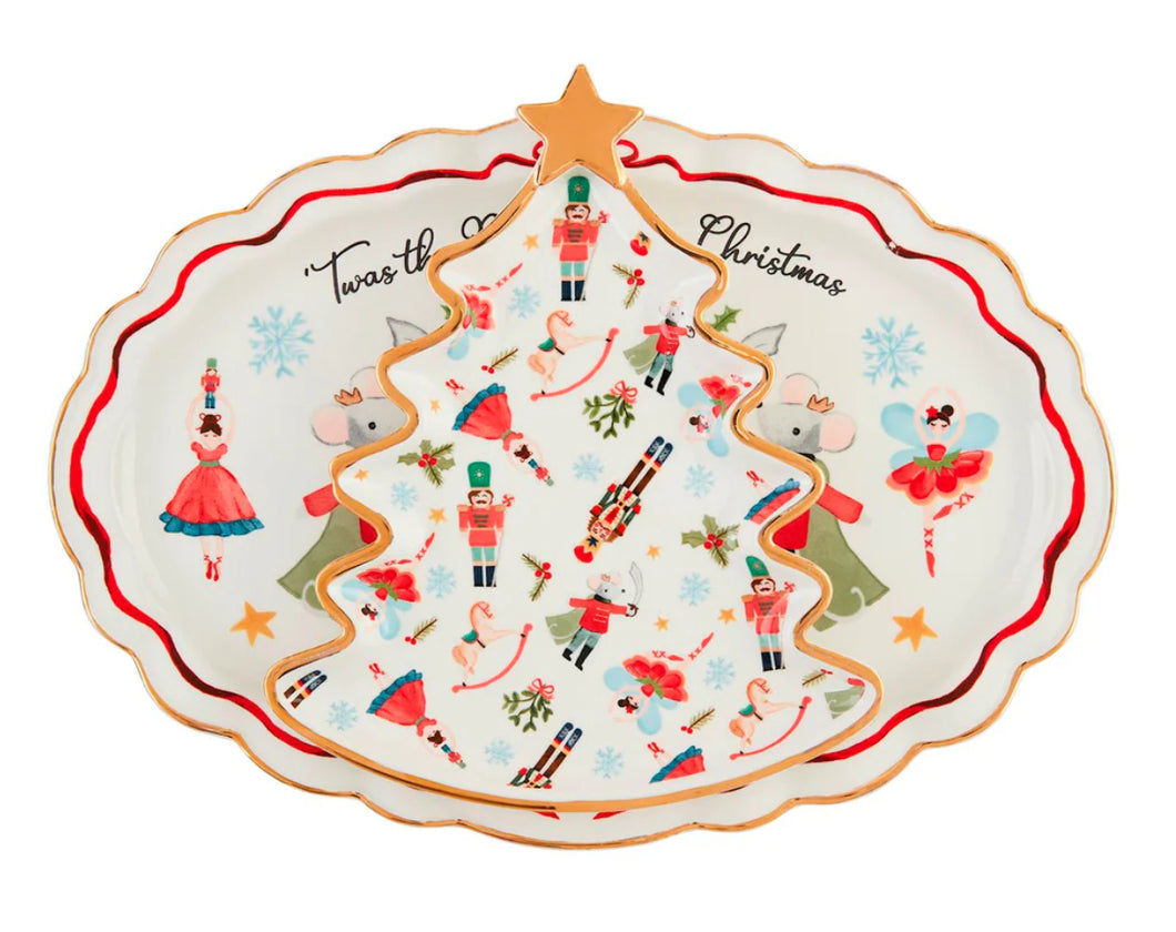 Mudpie Nested Christmas Platters