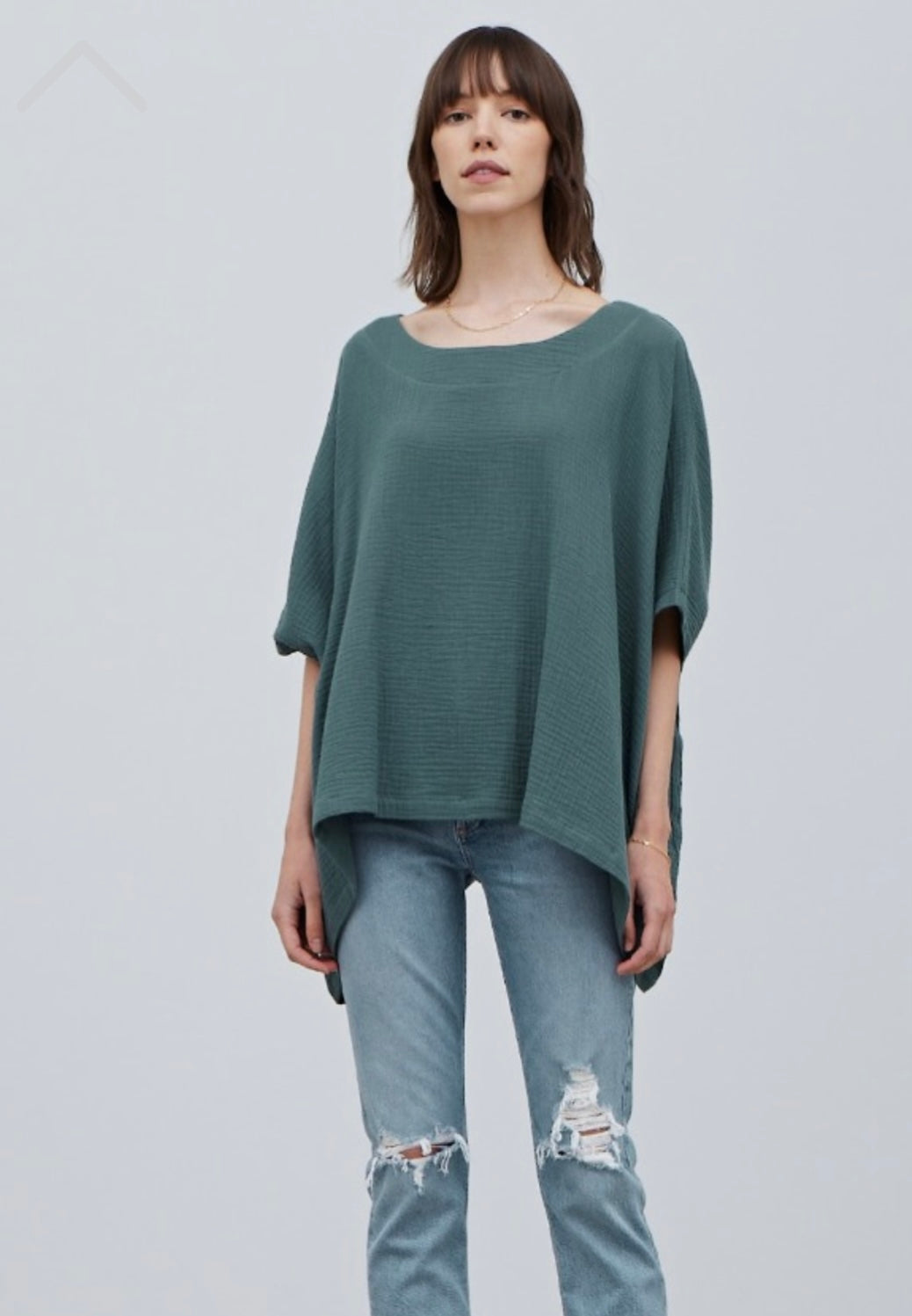 Grade & Gather- Easy Rectangle Top- Mineral Green