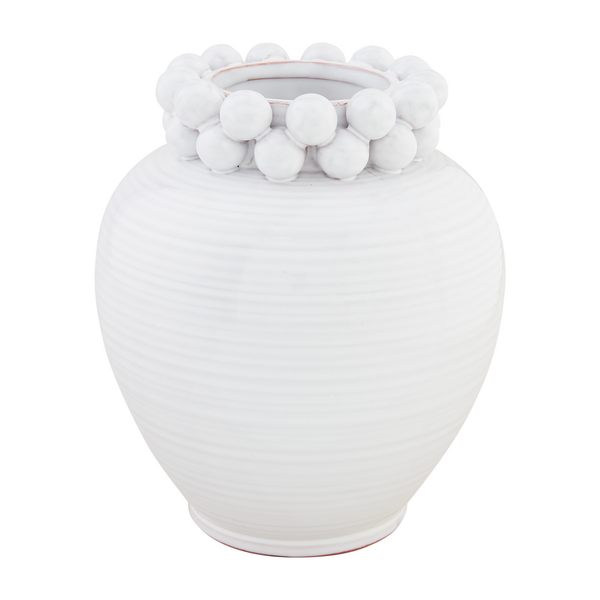 Mudpie Short Beaded Vase