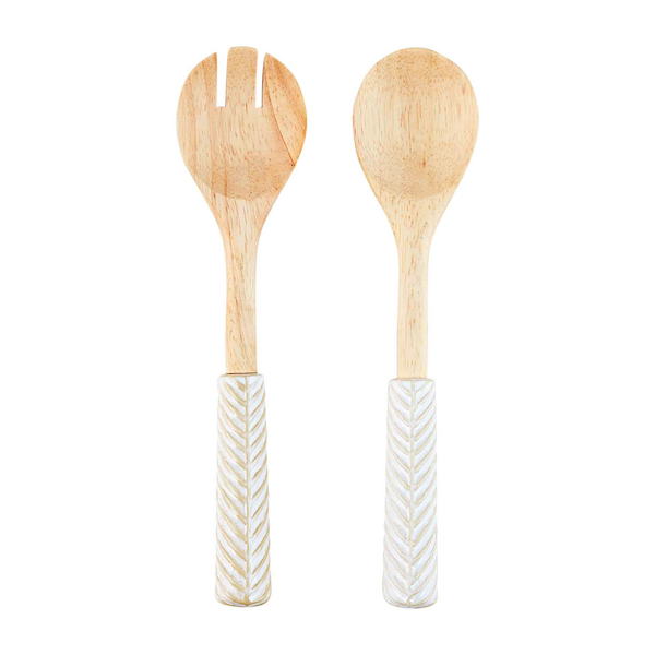 Mudpie Ceramic Wood Utensil Set