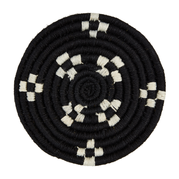 Black Woven Trivet Set