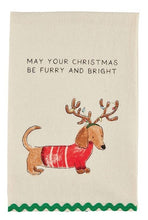 Load image into Gallery viewer, Mudpie Christmas Dog Towel
