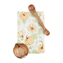 Load image into Gallery viewer, Mudpie Turkey/Pumpkin Towel Set
