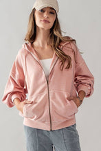 Load image into Gallery viewer, Urban Daizy- OVERSIZED VINTAGE ZIP UP HOODIE: CREAM
