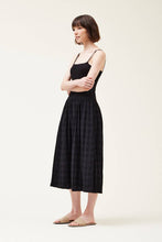 Load image into Gallery viewer, 60941 - KNIT MIXED MAXI DRESS: Black / SMALL / Contemporary
