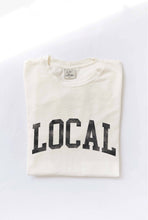 Load image into Gallery viewer, LOCAL Mineral Washed Graphic Top: CREAM / L
