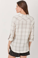 Load image into Gallery viewer, 60514 Double Gauze Flat Shirt: Medium / Grey/Ivory
