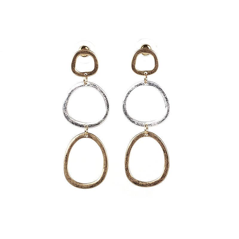 Vern Gold Silver Earring