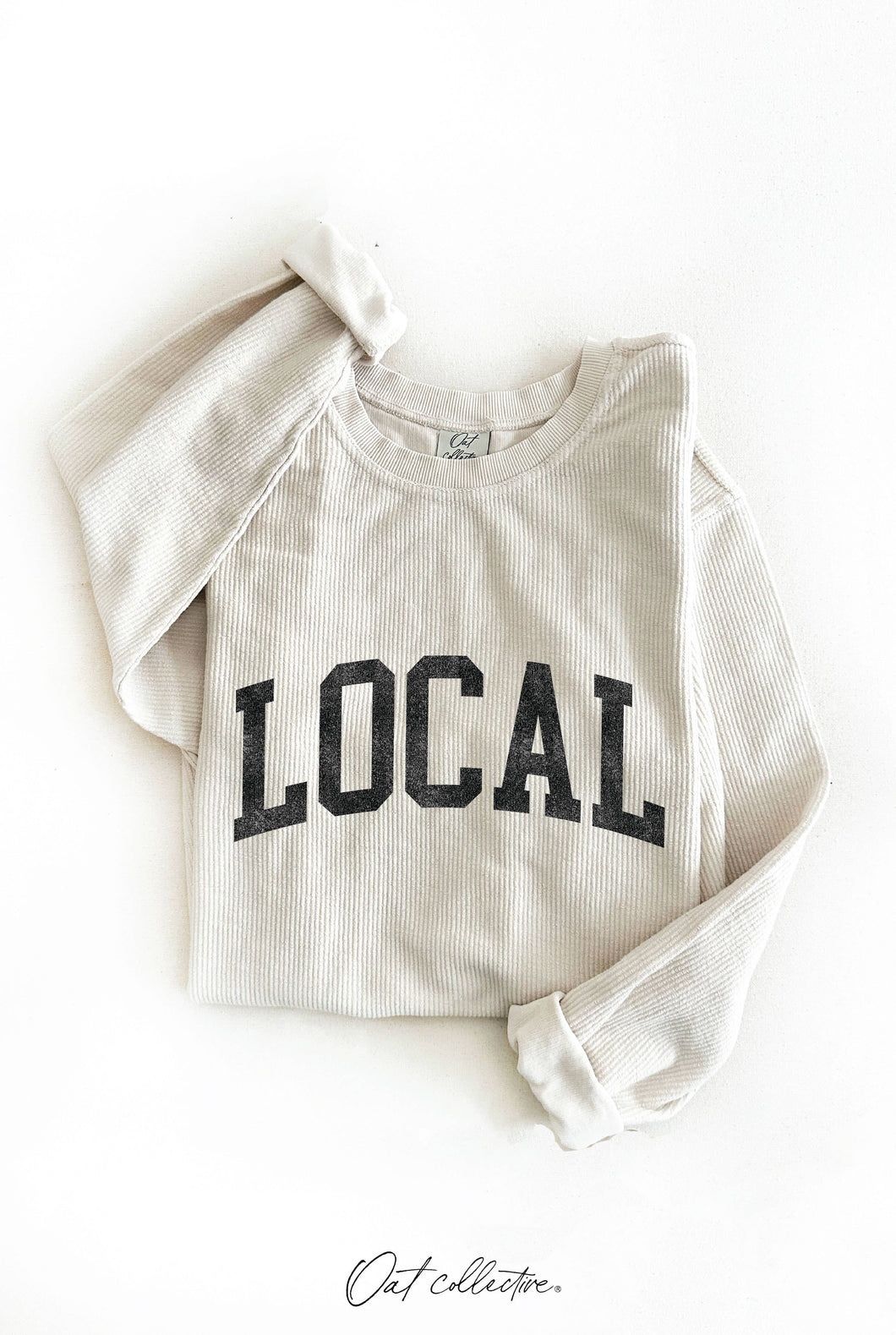 LOCAL Thermal Vintage Pullover: L / DUSTY VANILLA